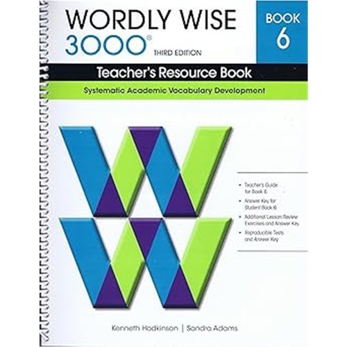 现货Wordly Wise 3000 Book 6 Teacher Resource book[9780838876190]