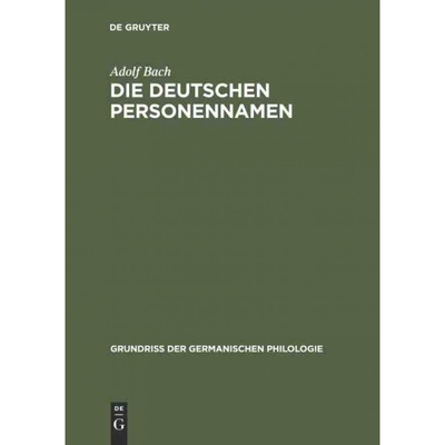 按需印刷DEG Die deutschen Personennamen[9783110987874]