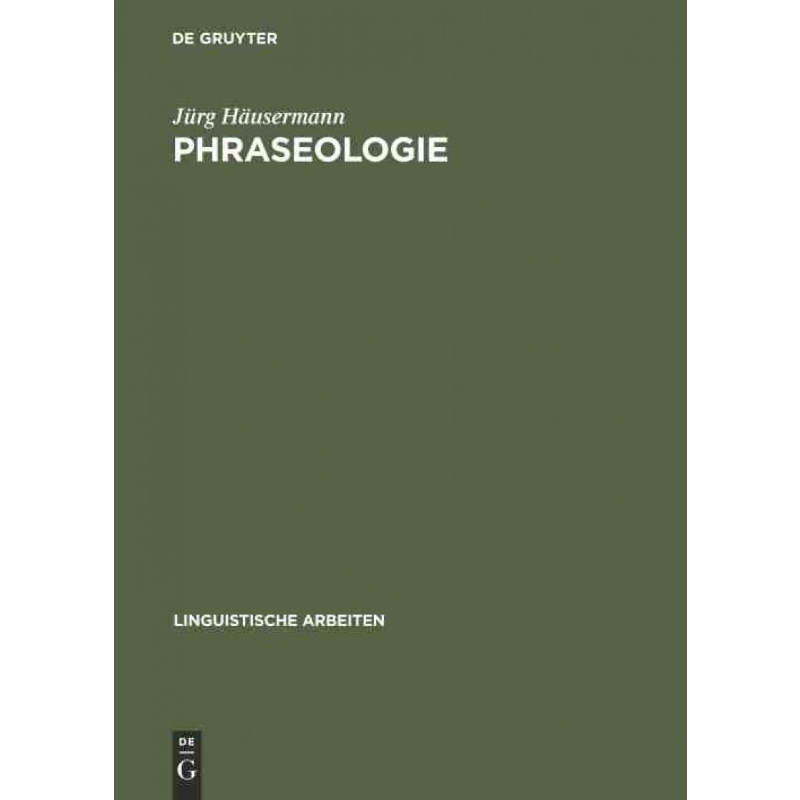 按需印刷DEG Phraseologie[9783484102767]