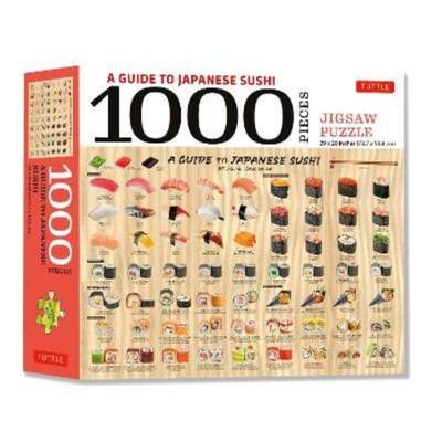 预订A Guide to Japanese Sushi - 1000 Piece Jigsaw Puzzle:Finished Size 29 in X 20 inch (74 x 51 cm) 拼图
