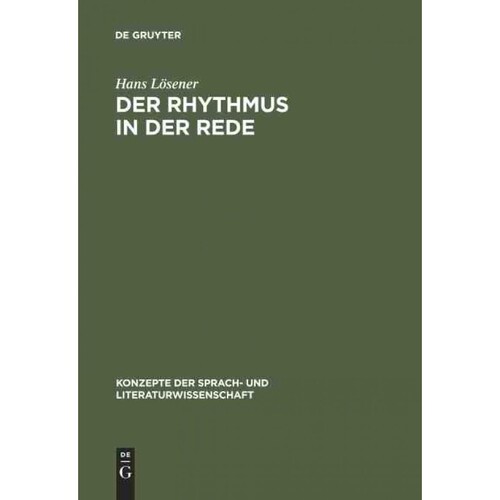 按需印刷不退不换DEG Der Rhythmus in der Rede[9783484220591]