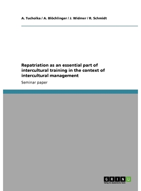 预订Repatriation as an essential part of  intercultural training in the context of intercultural managem