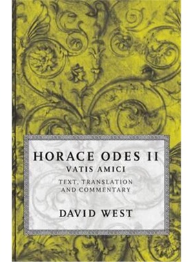 按需印刷不退不换Horace: Odes II: Vatis Amici[9780198721635]