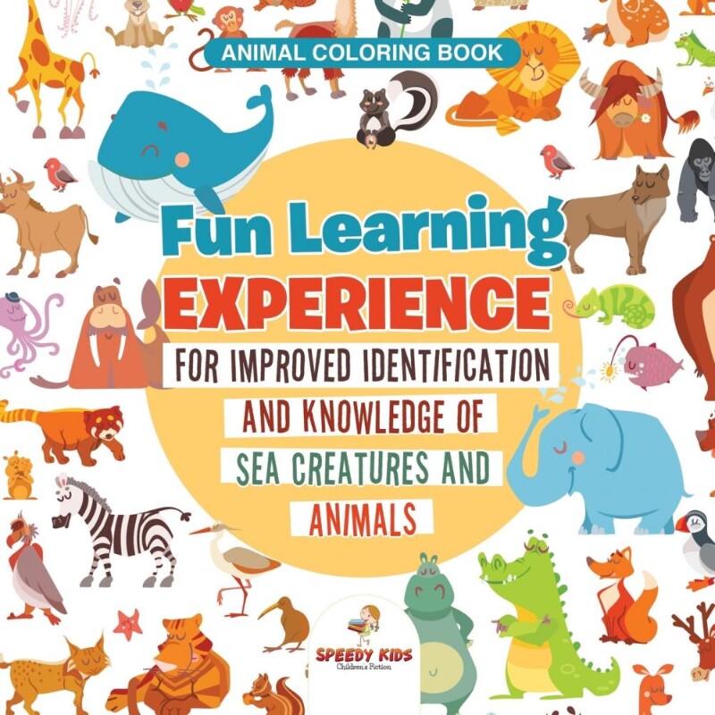 预订不退不换Animal Coloring Book. Fun Learning Experience for Improved Identification and Knowledge of Sea Creat