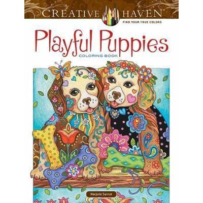 预订Creative Haven Playful Puppies Coloring Book (working title)