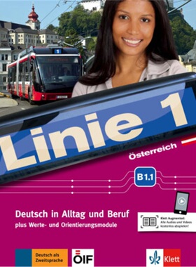 预订不退不换德语 Linie 1 - Kurs- und Übungsbuch B1.1, m. DVD-ROM[9783126070447]
