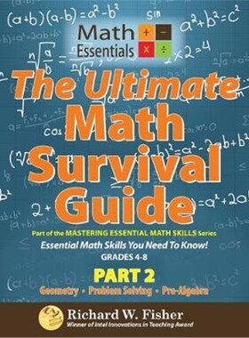 按需印刷不退不换The Ultimate Math Survival Guide Part 2:Geometry, Problem Solving, and Pre-Algebra[9780984362967]