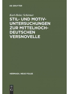 按需印刷不退不换DEG Stil  und Motivuntersuchungen zur mittelhochdeutschen Versnovelle[9783111272870]