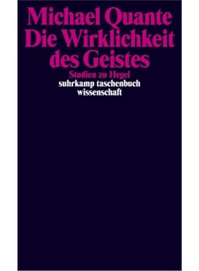 预订【德语】Die Wirklichkeit des Geistes:Studien zu Hegel. Mit e. Vorw. v. Robert Pippin
