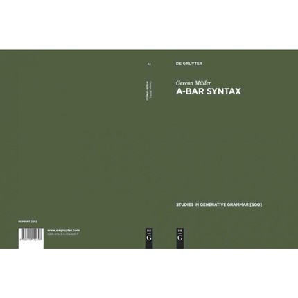 按需印刷DGYT A bar Syntax[9783110144697]