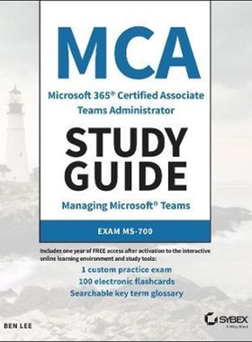 预订MCA Microsoft 365 Teams Administrator Study Guide[9781119773344]