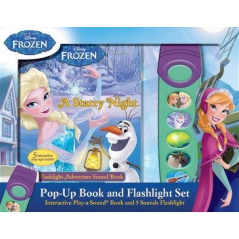 预订From the Movie Disney Frozen: Pop-Up Book and Flashlight Set Interactive Play-a-[9781503750951]