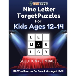 For Letter Puzzles Aged 按需印刷Nine Smart Kids Target 120 Ages 9781922364654 Word