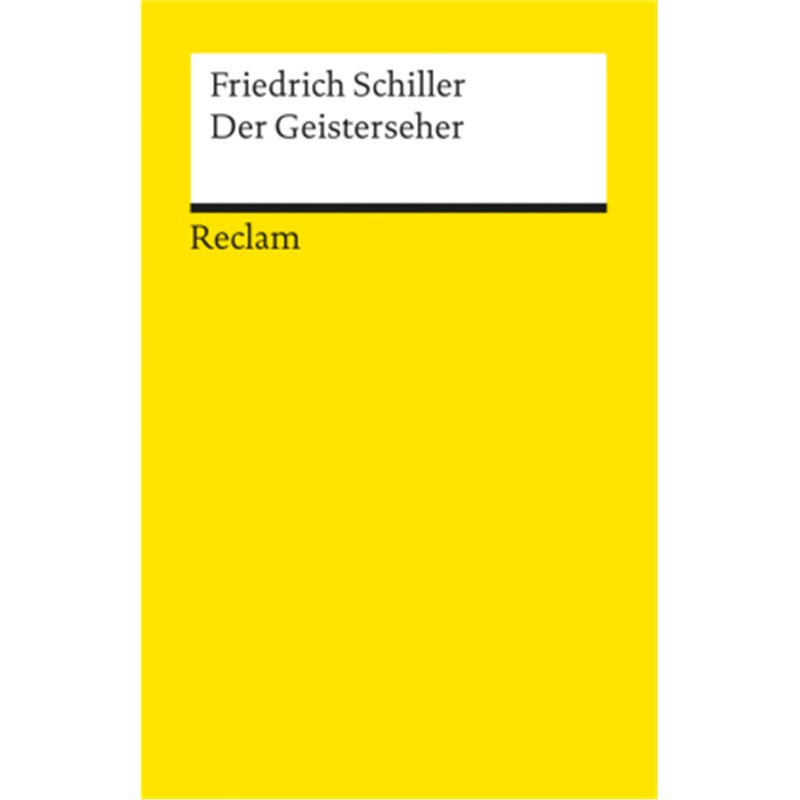 预订【德语】 Der Geisterseher. Aus den Memoires des Grafen von O**[9783150074350]