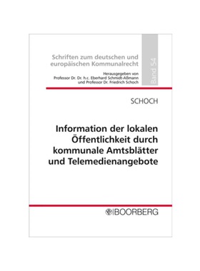 预订不退不换德语Information der lokalen ?ffentlichkeit durch kommunale Amtsbl?tter und Telemedienangebote: