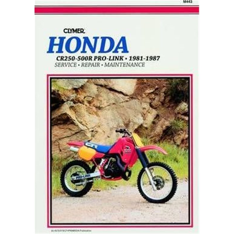 预订Honda CR250R-500R Pro-Link Motorcycle(1981-1987) Service Repair Manual