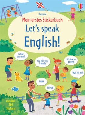 预订【德语】 Mein erstes Stickerbuch: Let's speak English![9781789415421]
