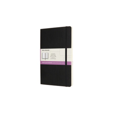 预订【德语】 Moleskine Notizbuch - Doppelte Lineatur, Large/A5, Liniert-Blanko, Sch[8056420852974]