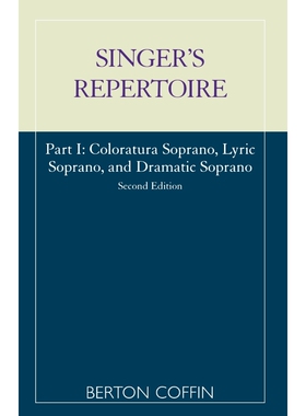 按需印刷不退不换The Singer's Repertoire, Part I, Second Edition[9780810845268]