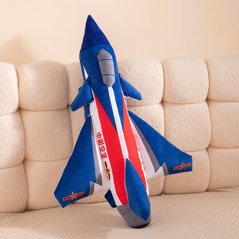 歼10飞机抱枕毯玩偶毛绒玩具公仔