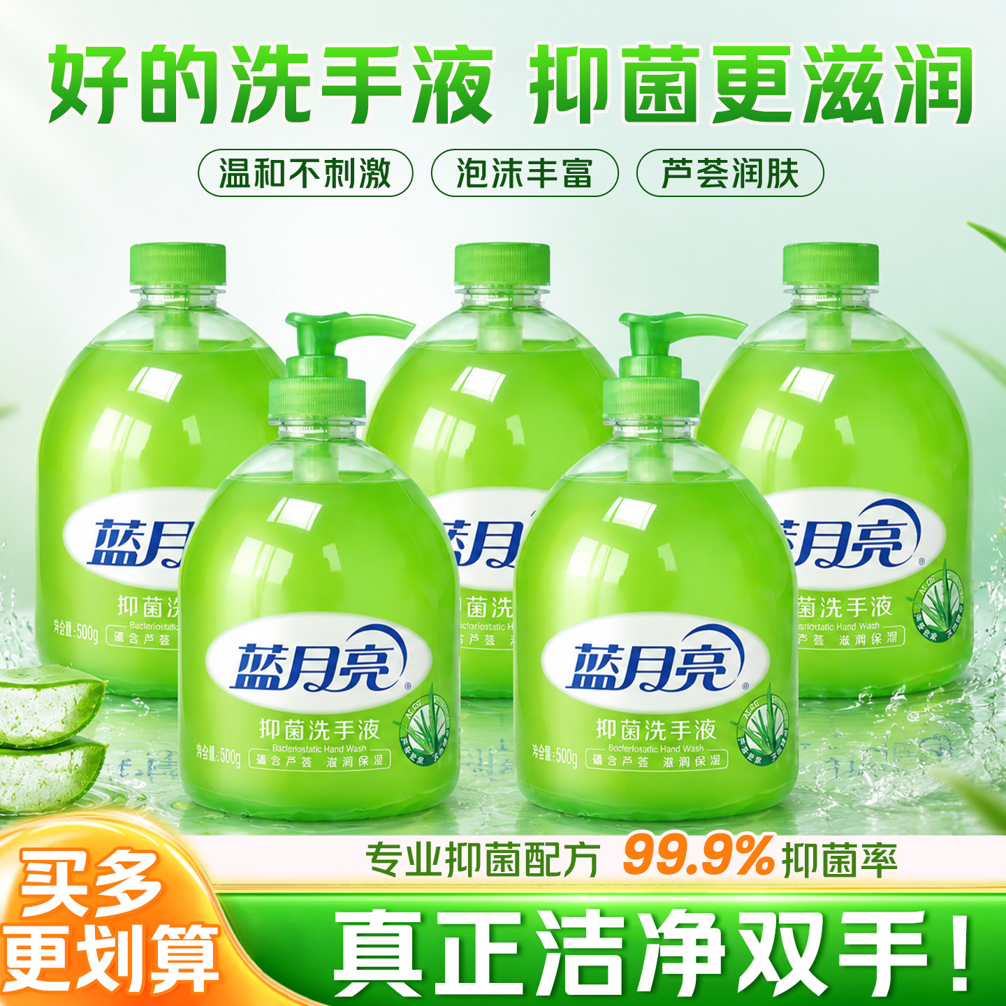 蓝月亮芦荟抑菌洗手液