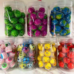 3D地球糖眼珠糖网红儿童糖果零食夹心水果味汁流心西瓜爆浆软糖