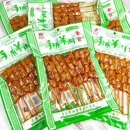 妙趣达豆制品素羊肉串辣条