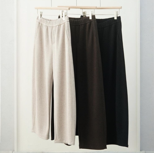 2025小个子和高个子版秋冬加绒加厚巨显瘦羊毛镰刀裤女