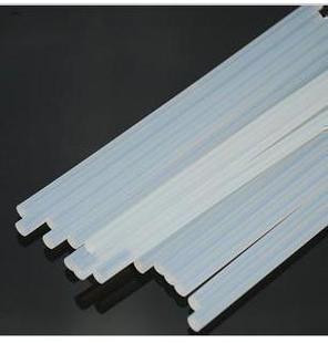 优质白色透明7mm长170MM热熔胶棒 粘胶棒热熔胶条