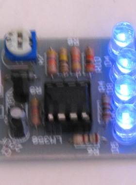 LM358呼吸灯 电子DIY趣味制作 5MM蓝色LED  pcb板套件散件成品