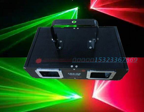 舞台灯红绿蓝双头扫描激光灯声控自走512DMX模式 酒吧KTV线条光速