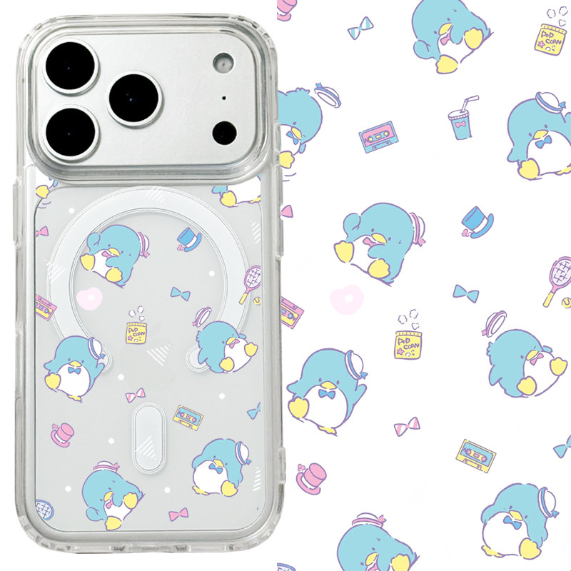 适用iphone17promax苹果17手机壳MagSafe磁吸16支架15透明14山姆企鹅13日系26ultra卡通17e可爱少女保护套16e