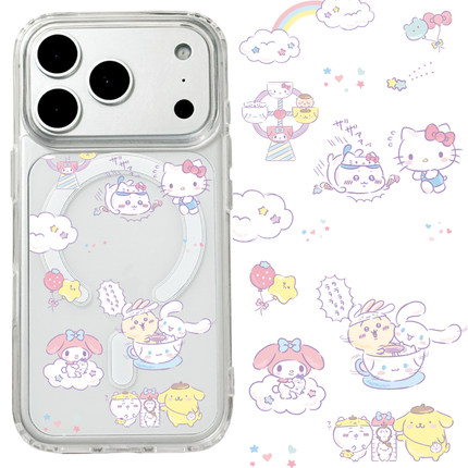 适用iphone17promax苹果17手机壳MagSafe磁吸16支架15透明14吉伊卡哇13小八26ultra玉桂狗17e布丁狗保护套16e