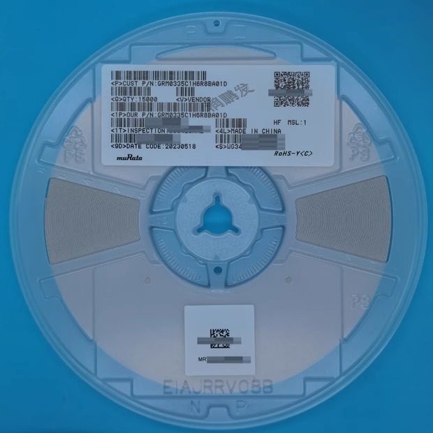 GRM0335C1H6R8BA01D GRM33 COG 6.8PF 0201 6.8P 50V +-0.1PF村田