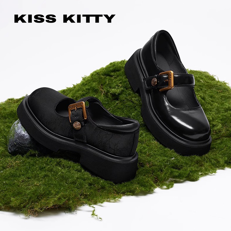 KISSKITTY英伦复古厚底小皮鞋