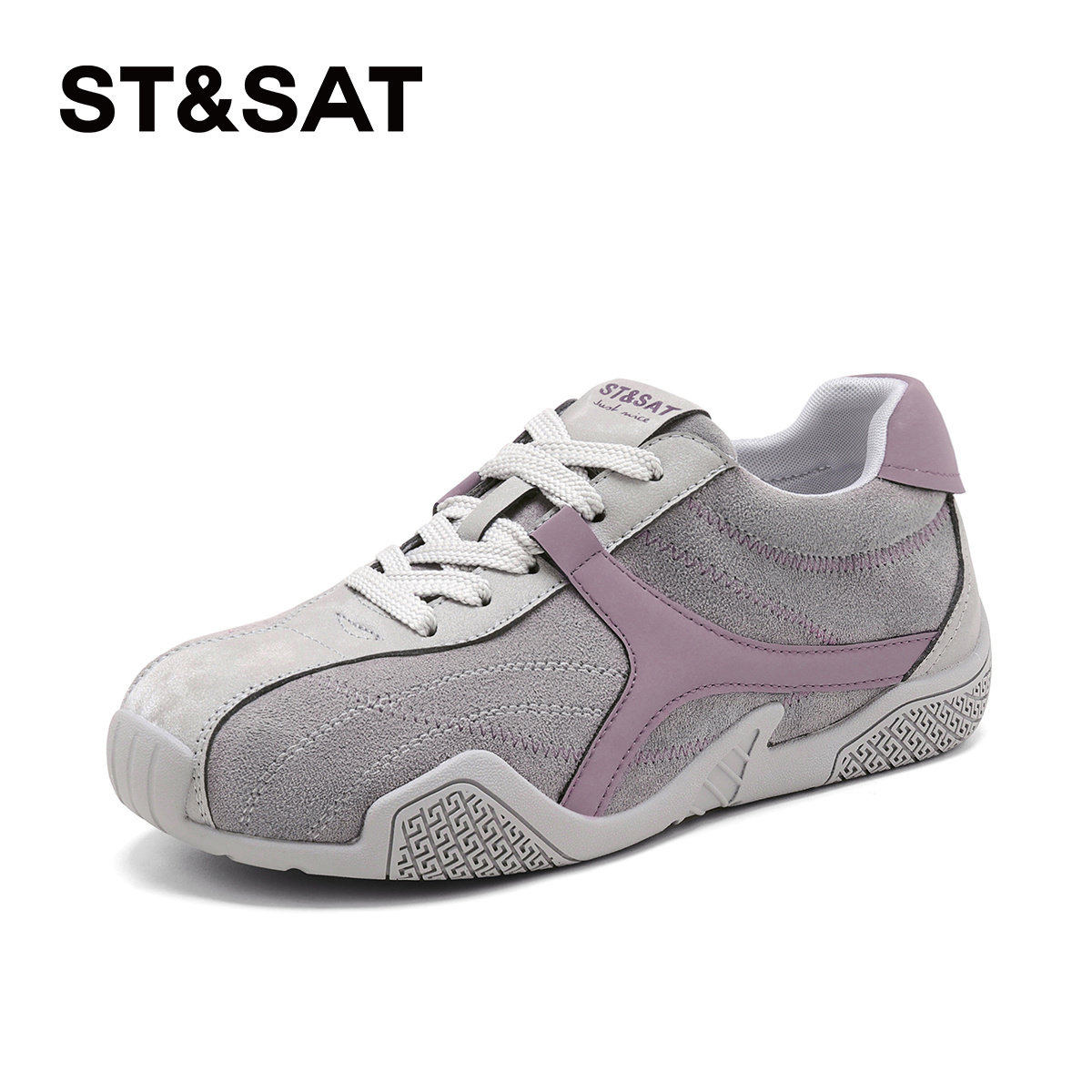 St&Sat/星期六春秋复古德训鞋薄底系带运动休闲鞋女SSD3112CQQ