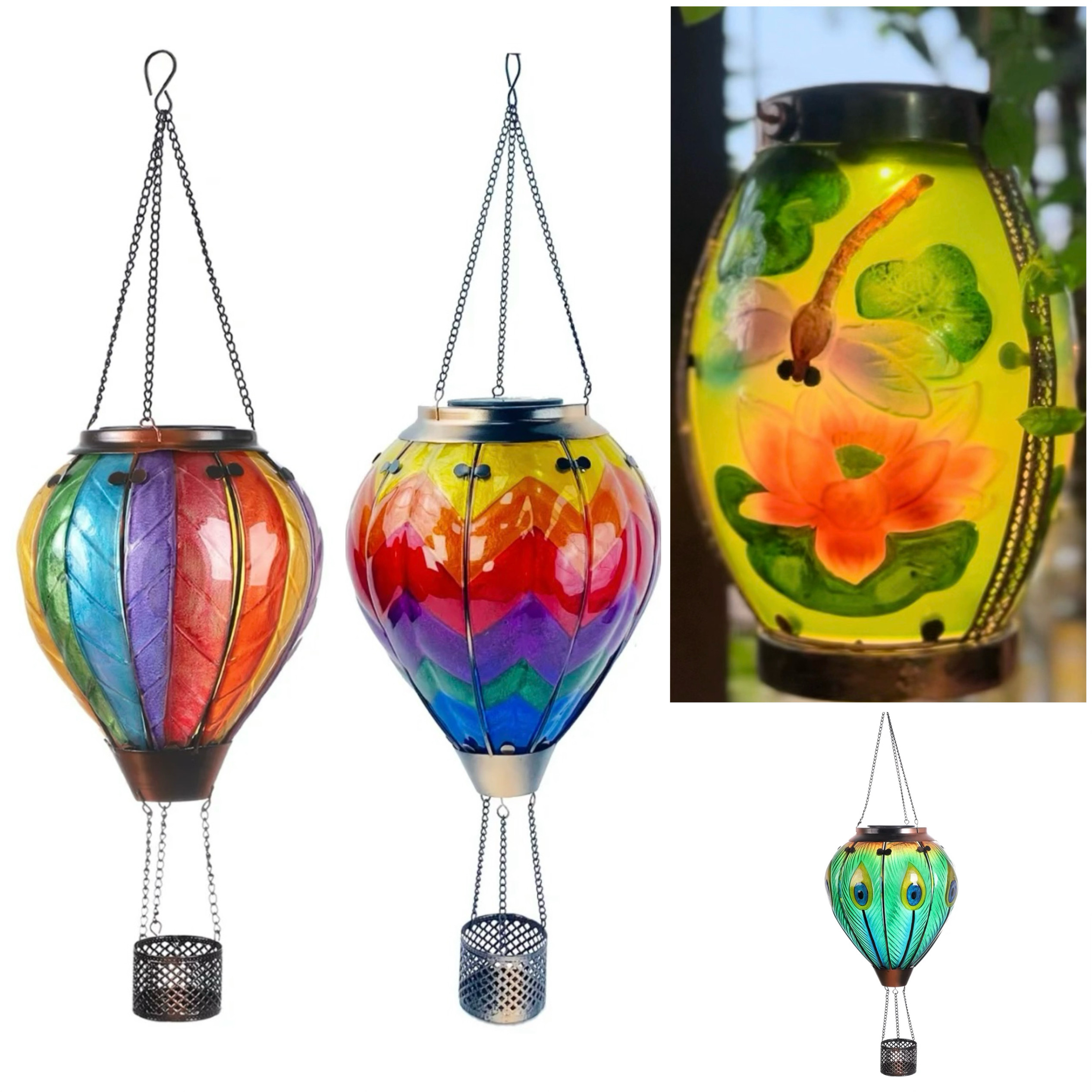 佳鲤推荐蜻蜓灯热气球太阳能琉璃灯庭院摆件牧羊钩园林玻璃灯花园,家居饰品,户外/庭院摆件,淘宝优惠券,粉丝福利购,淘宝优惠卷