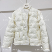 新中式 映氏ins新中式 超好看羽绒服保暖短款 重工蝴蝶亮片羽绒服