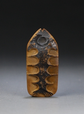 [刻骨铭心]天然戈壁玛瑙带眼图鱼挂件 手工原创个性吊坠 楼叔孤品