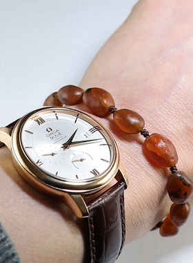 [新品特价]天然戈壁红玛瑙原石可伸缩手链 手工原创手串 楼叔孤品