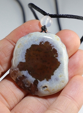 【特价款】天然玛瑙片挂件 个性吊坠 楼叔孤品