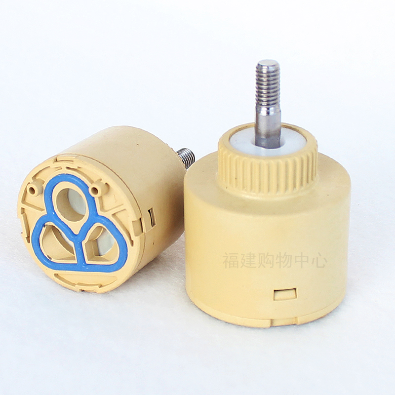 瀑布水龙头玻璃球杆摇杆 360度旋转冷热混水阀阀芯 陶瓷芯配件