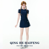 分体裙式 ONLY GIRL泳衣女新款 保守遮肚显瘦学生少女小胸温泉度假