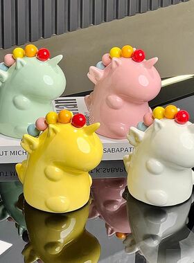 可爱独角兽家居桌面创意小摆件高级感客厅水果叉套装创意动物叉子