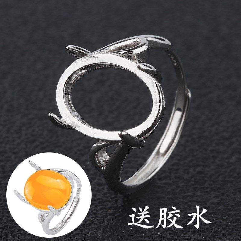 s925纯银戒指求婚开口介指活口