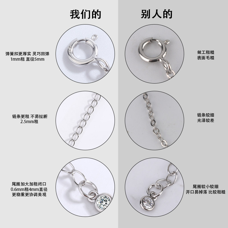 EXTENSION CHAIN NECKLACE  BRACELET EXTENSION ACCESSORIES CHAIN TAIL LONG BUCKLE UNIVERSAL GROWTH ADJUSTMENT DIY CHAIN