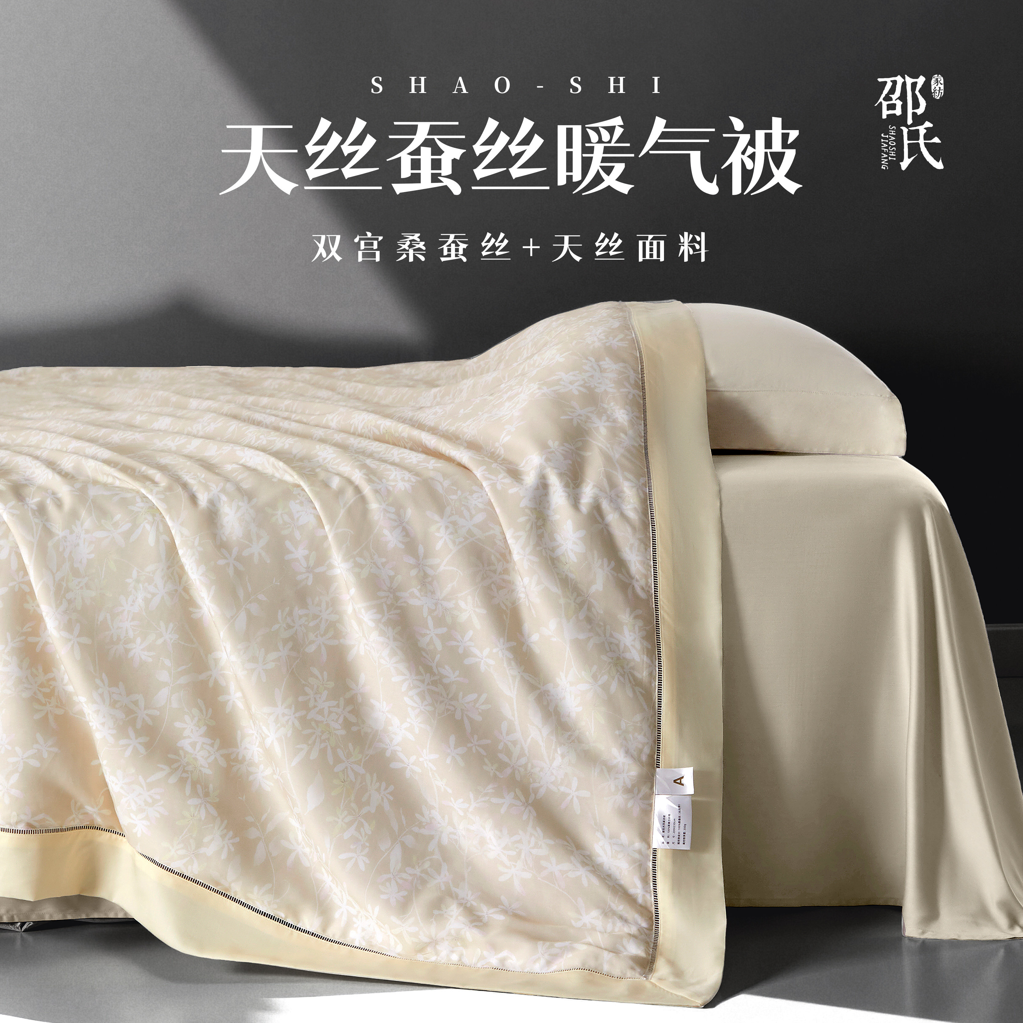薄被暖气空调被莱赛尔天丝蚕丝被100桑蚕丝夏被 可水洗邵氏,床上用品,蚕丝被,淘宝优惠券,粉丝福利购,淘宝优惠卷