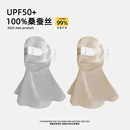 2025新款真丝防晒面罩女护颈遮全脸防紫外线100%桑蚕丝医美脸基尼