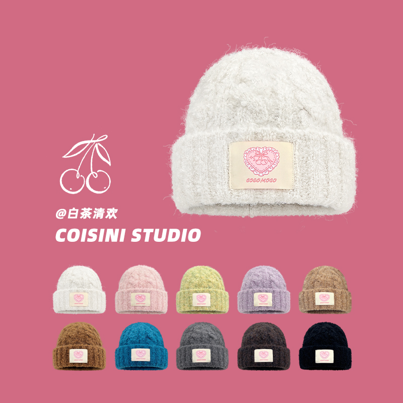 百搭显脸小少女毛线帽加厚保暖潮