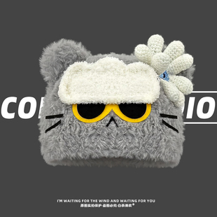 权志龙同款 zoa猫毛绒针织包头帽女秋冬保暖显脸小百搭休闲周边潮